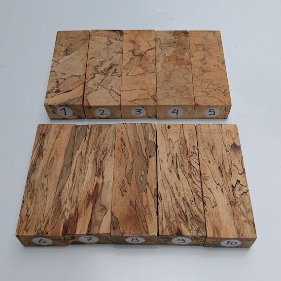 Exotic Spalted Tamarind Wood Block | Knife Ha...