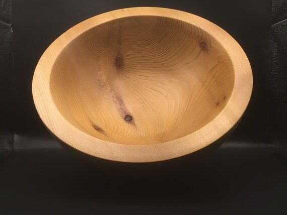 Reclaimed Wood Turned Bowl, Handmade Woodturi...
