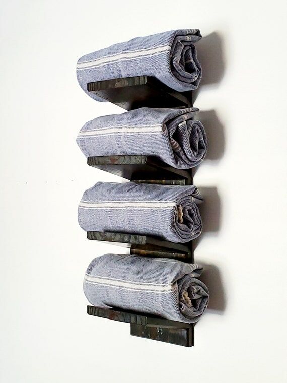 Towel Rack (Modern Rustic Style- Beveled Edge...
