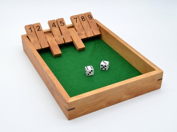 Shut the Box, Handmade Dice Game, Classic Pub...