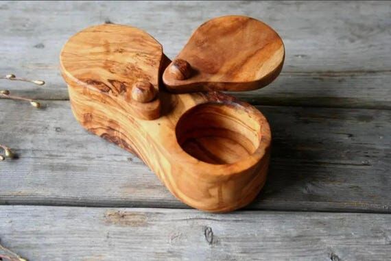 Small Salt & Pepper Cellar with pivoting lids...