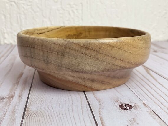 Handmade Camphor Wood Bowl: Decorative Home D...