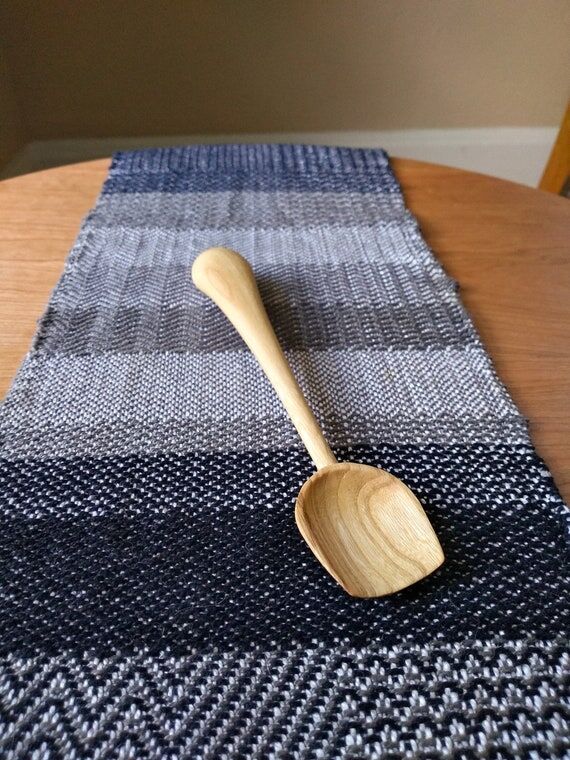 Hand Carved Wood Spoon, Unique Wood Scoop, El...