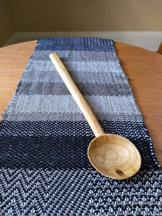 Hand Carved Wood Spoon, Unique Wood Scoop, Se...