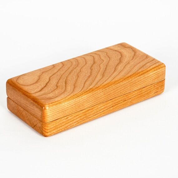 Cherry Wood Glasses Case – Wooden Eyeglasse...