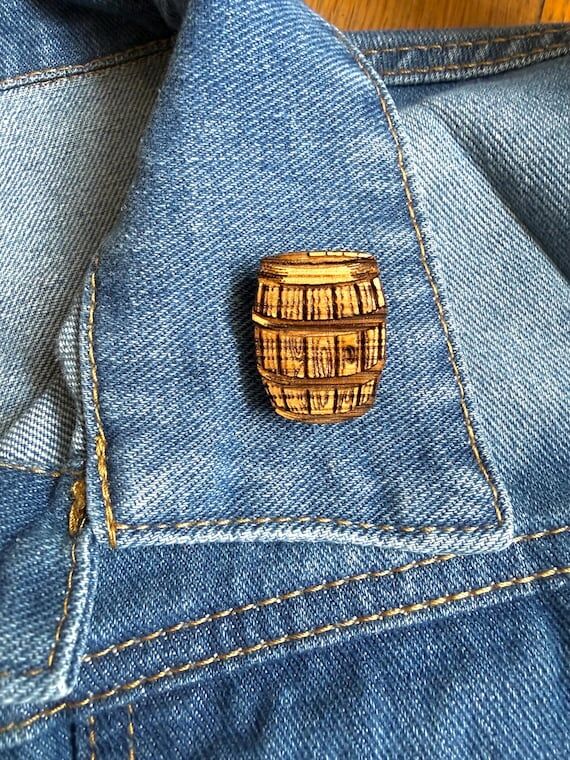 Reclaimed Bourbon Barrel Lapel Pin: Kentucky ...