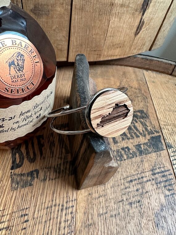 Kentucky Bourbon Barrel Bracelet: Stainless S...