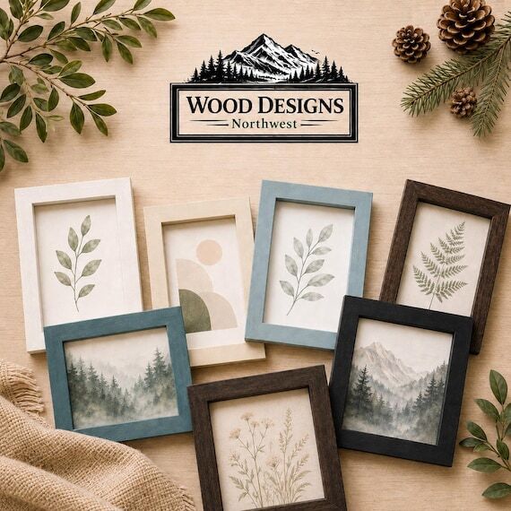 Painted Hardwood Picture Frame: Custom 5x7, 8...