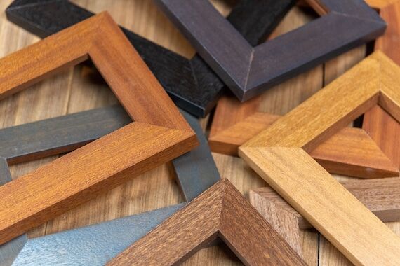 Custom Wood Picture Frame: 1.5" Wide, St...