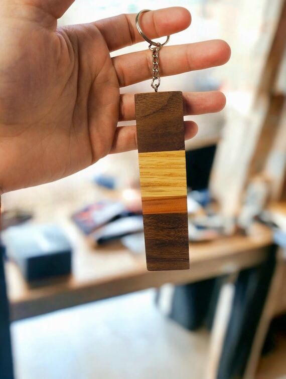 Bulk Custom Keychain, Wedding Favor, Wooden K...