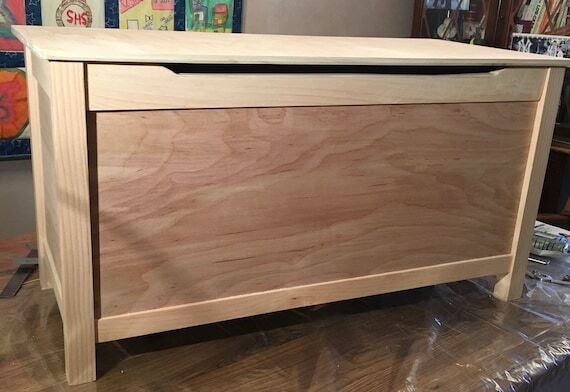 Baltic Birch Blanket Chest: Modern Minimalist...
