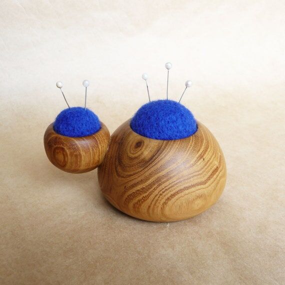 Blue pin cushion seamstress gift Pin cushion ...