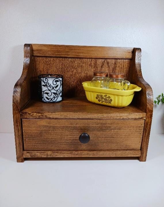 Charming Mini Hutch with Drawer & Spacious Si...