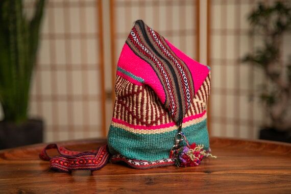 Small Backpack from Peru | handmade boho back...