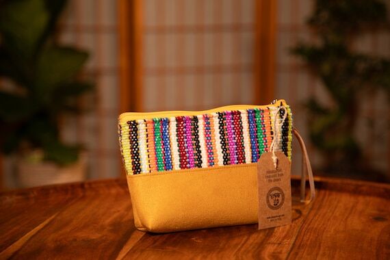 Cosmetic bag | Handmade small makeup bag | pe...