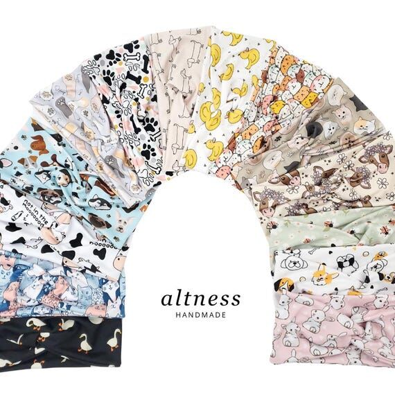 Animal Print Soft Twist Headband: Stretchy Kn...