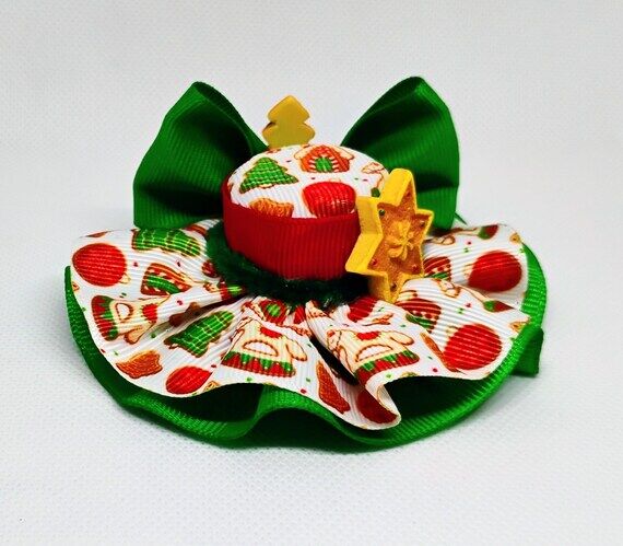 Christmas Cookies Mini Hat Hair Clip: Holiday...