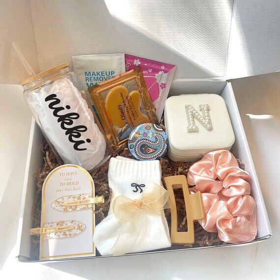 Personalized Spa Gift Box: Tumbler, Candle & ...