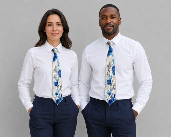 Elegant Unisex Necktie|Statement Office Acces...
