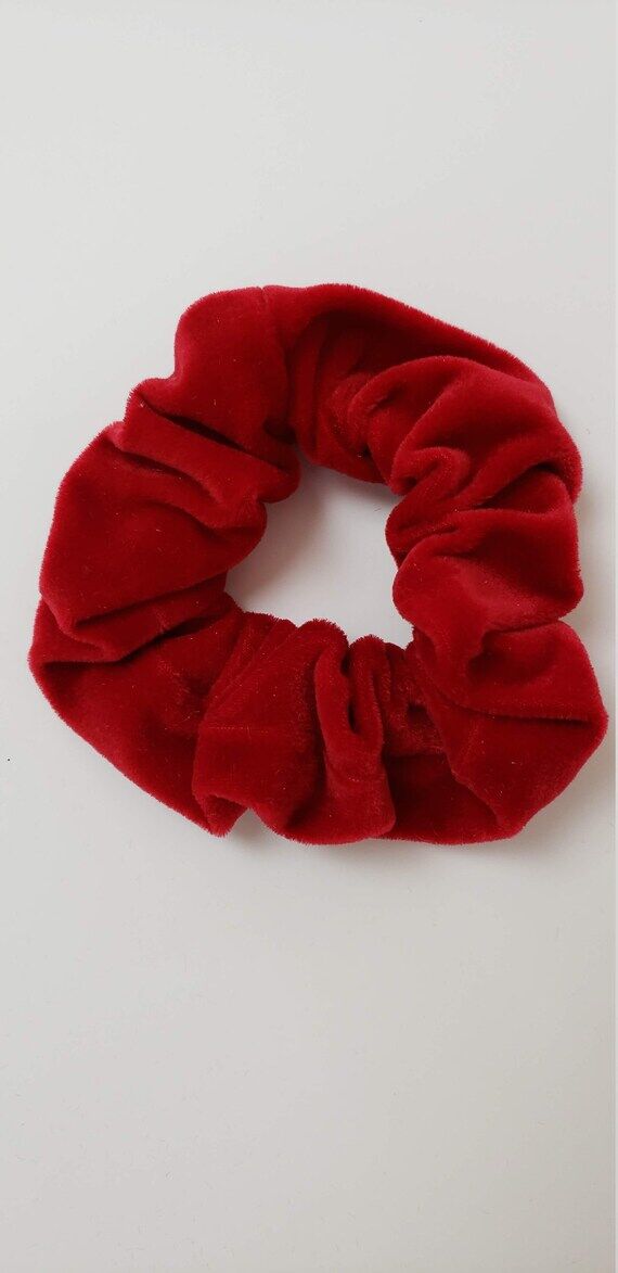 The Red Velvet Scrunchy - Velvet Scrunchy - H...