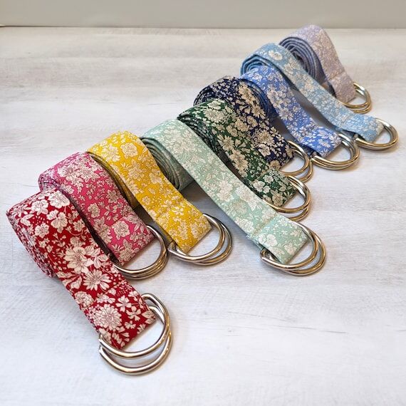 Liberty of London Floral Belt: Handmade Cotto...