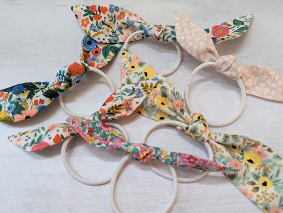 Bunny Bow Hair Tie: Rifle Paper Co. & Liberty...