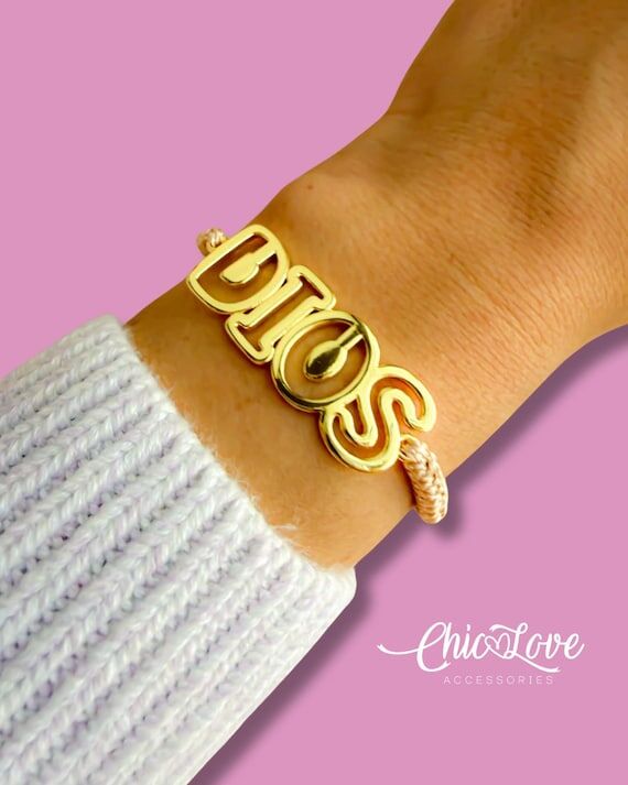 Faith Bracelet – 18K Gold Plated “DIOS”...
