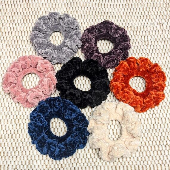Velvet Scrunchies Make Your Own Set of 3: Han...