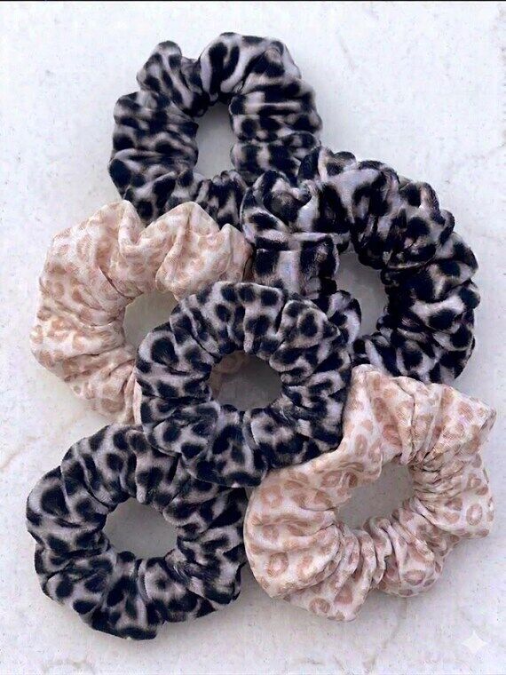 Handmade Leopard Cheetah Scrunchies | Neutral...