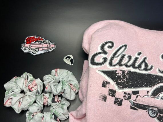 Elvis Presley Pink Cadillac Scrunchie | Vinta...