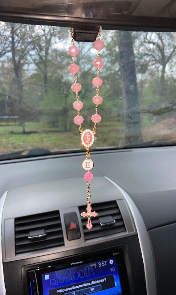 Car Rosary for Rearview Mirror, Our Lady of G...