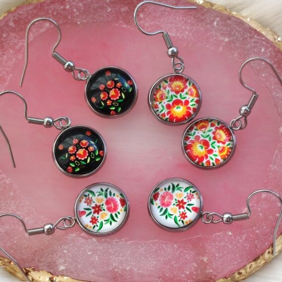 Hungarian Folk Style Dangle Earring Sets , Se...