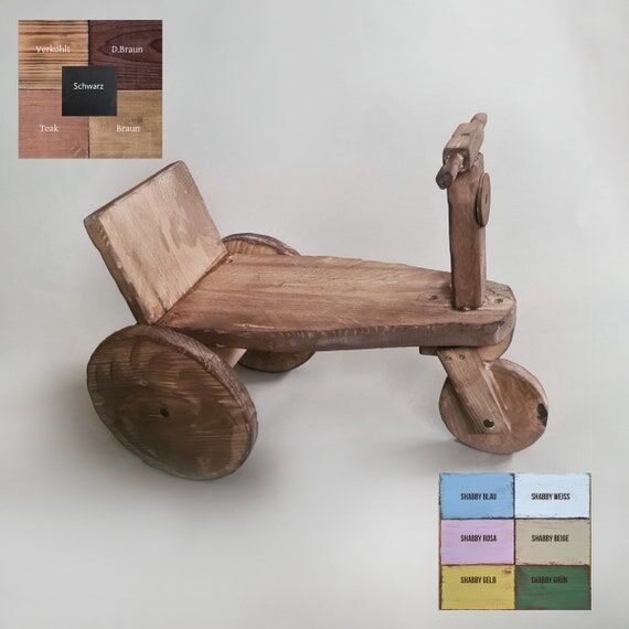 Wooden bicycle, tricycle, scooter, bike tour,...