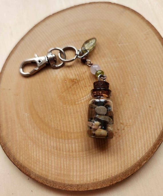 Cottagecore Mini Jar Keychain | Whimsical Wit...