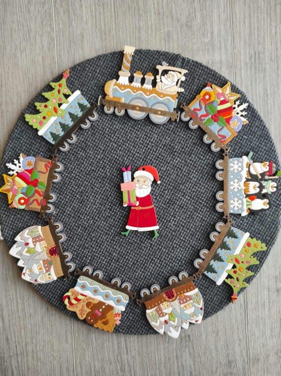 Christmas Train Wooden Painting Set - Laser-C...