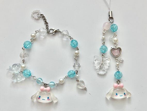 Sanrio Cinnamaroll Phone Charm & Bracelet - P...