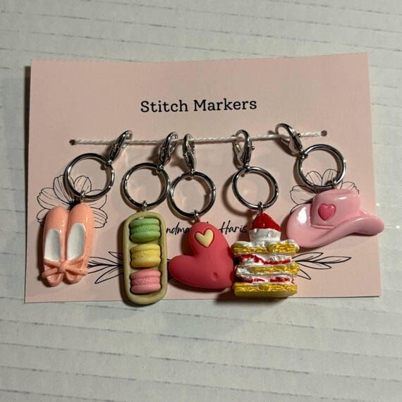 Girlie Pop Stitch Marker Set...