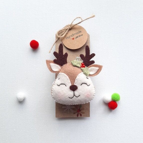 Handmade deer hair tie, Woodland hair accesso...