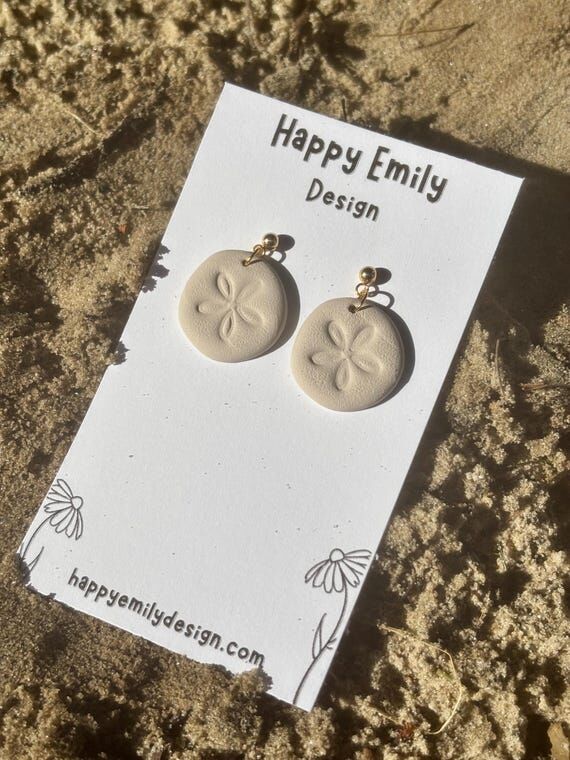 Sand Dollar Dangles | Neutral Coastal Beach J...