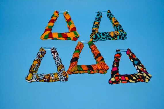 Ankara Bamboo Earrings...