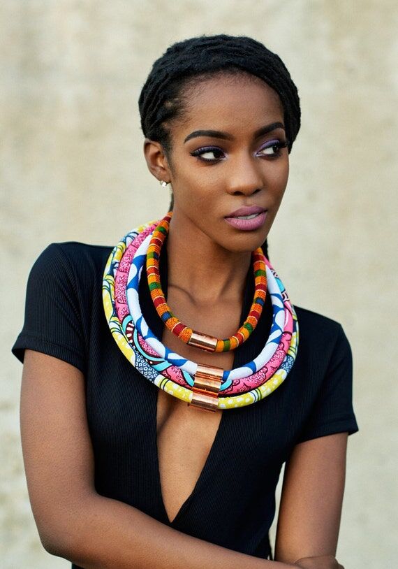 Ankara Copper Statement Necklace...