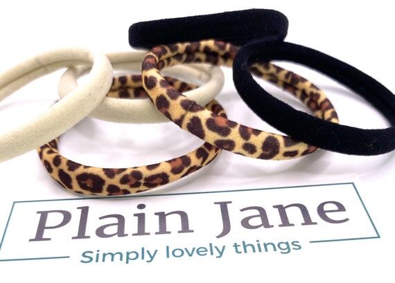 Strong Nylon Hair Elastics: Leopard, Blonde, ...