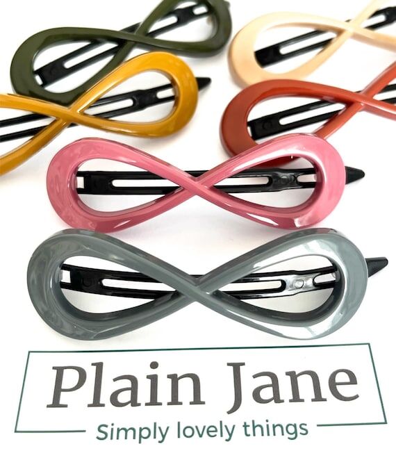 Plain Jane Acrylic Hair Clip: Feather Light T...