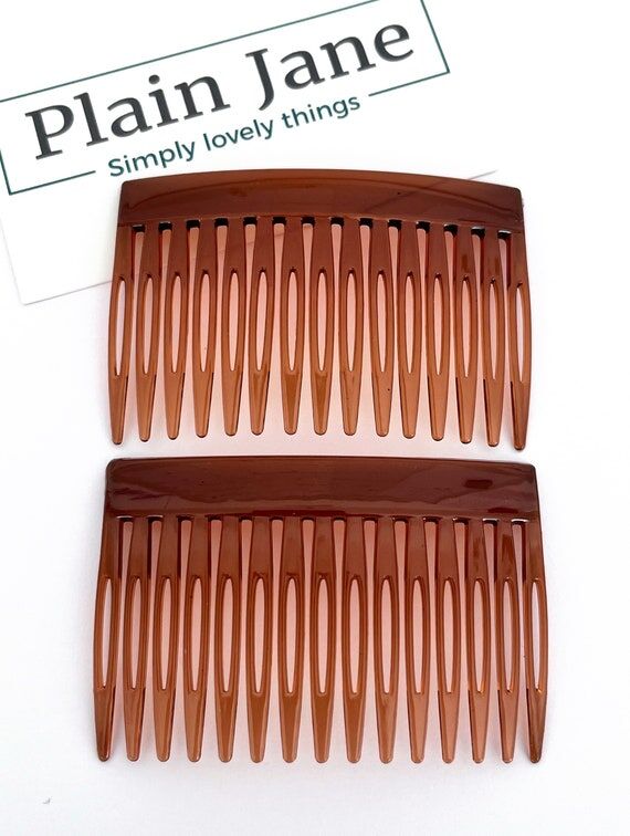 Vintage Hair Combs Set of 2, Retro Side Combs...
