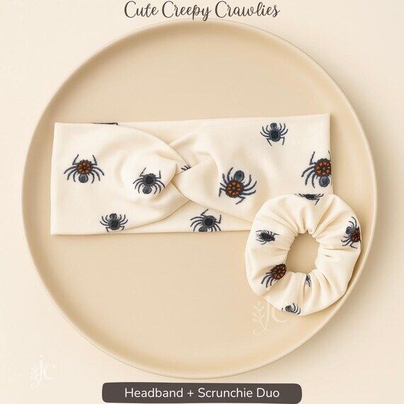 Cute Creepy Crawlies Headband & Scrunchie Set...