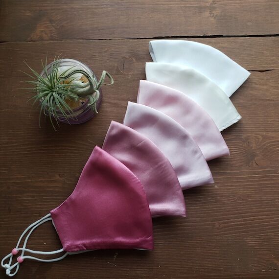 Light Color Satin w/ 100% Cotton Lining + Adj...