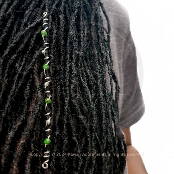 Sterling Silver – Mini Hair Wraps with Gems...