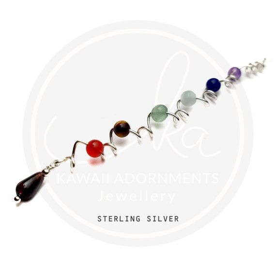 Sterling Silver – Chakra Hair Wrap – Hand...