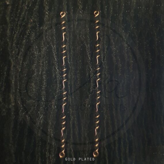 Gold Plated – Zig Zag Spiral Hair Wraps (Pa...