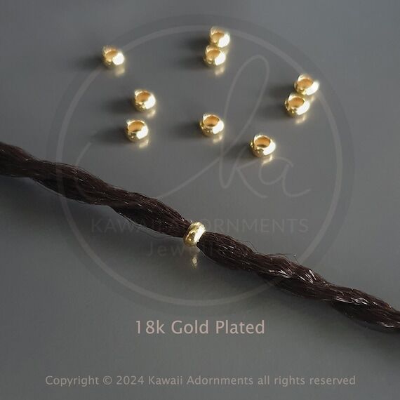 18k Gold Plated Sterling Silver Loc Rings for...